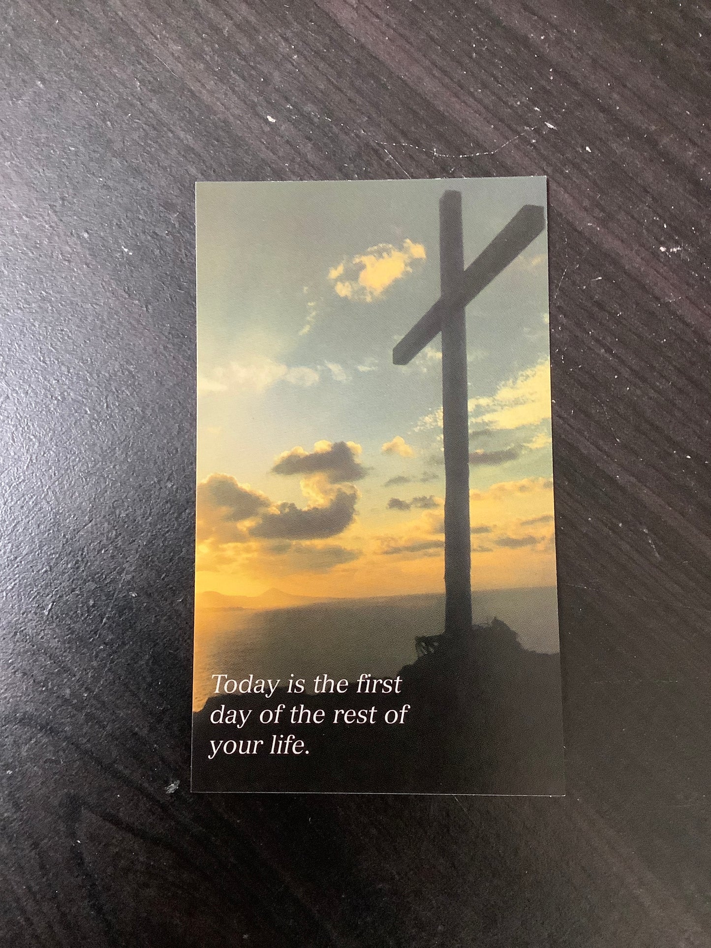 Today is the First Day Paper Prayer Card