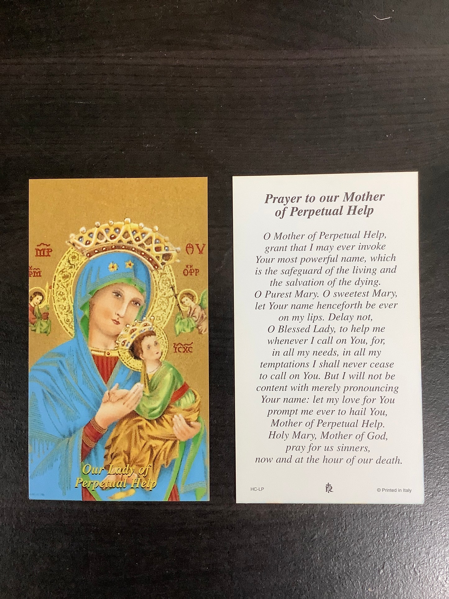 Mother of Perpetual Help Paper Prayer Card