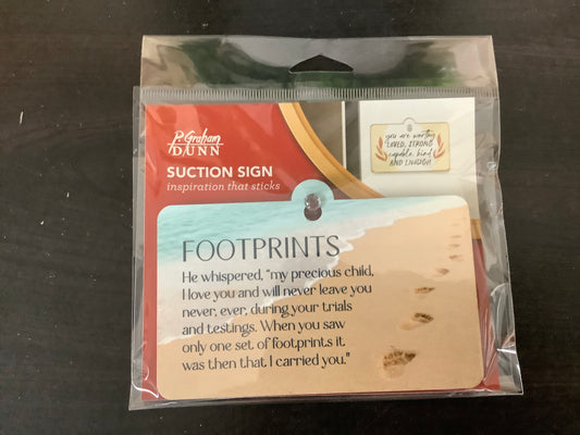 Suction Sign - Footprints