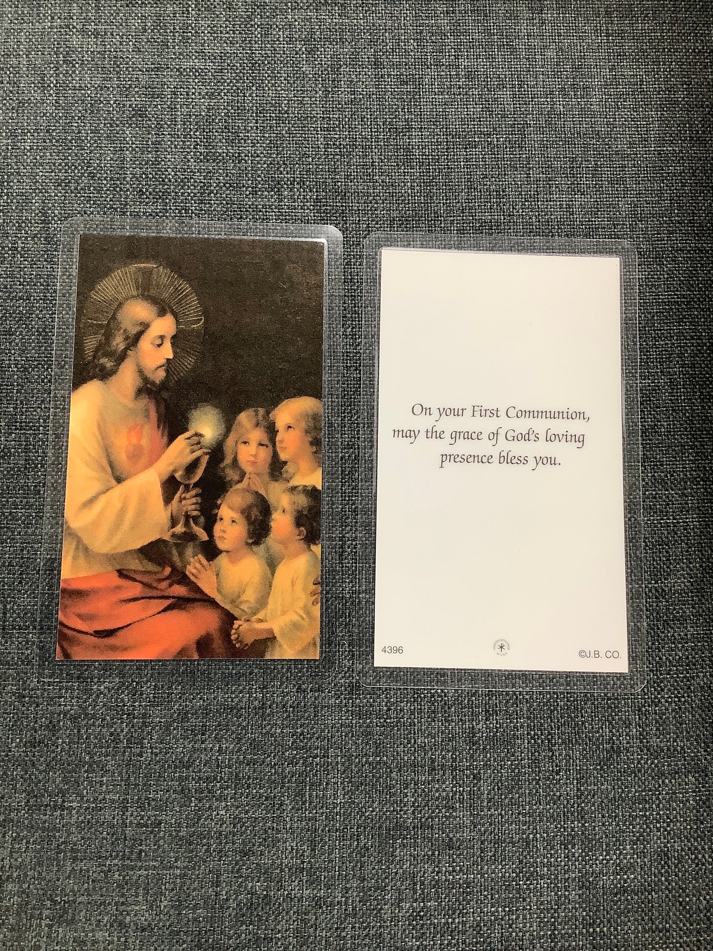 First Communion Blessings Prayer Card