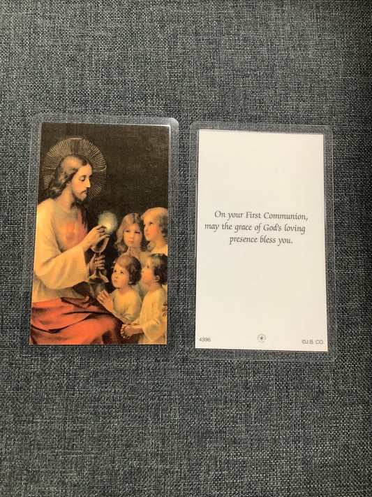 First Communion Blessings Prayer Card