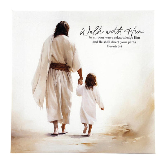 Walk With Him Canvas