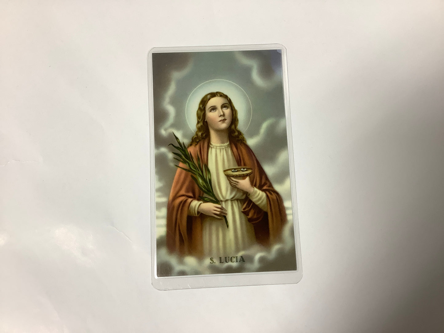 St. Lucy Prayer Card