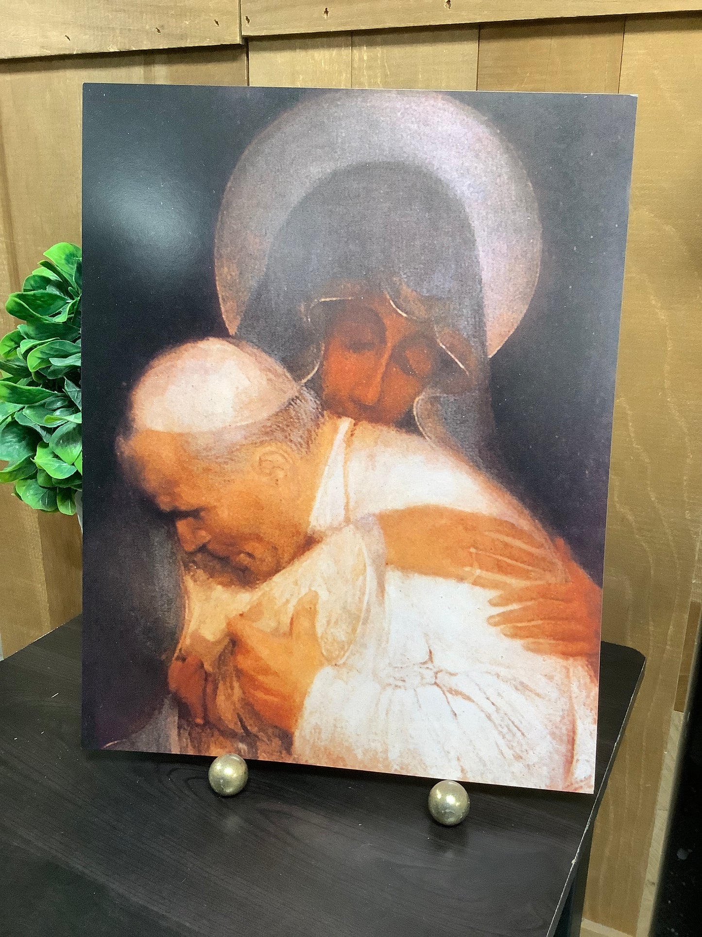 11x14 Print Pope JPII with Mary