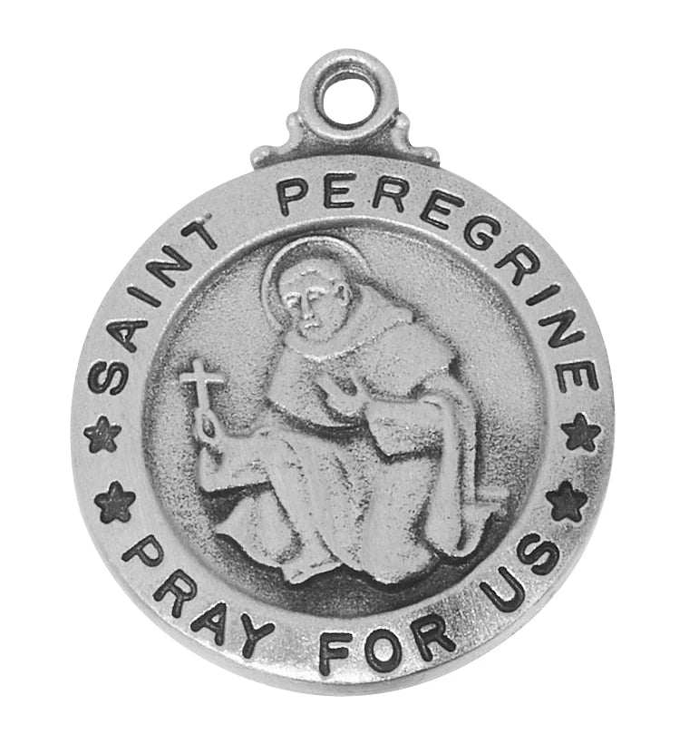 Pewter St. Peregrine Medal