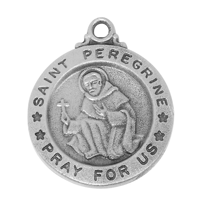Pewter St. Peregrine Medal