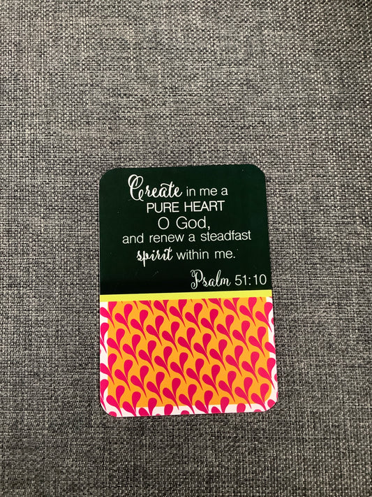 Psalm 51:10 Prayer Card