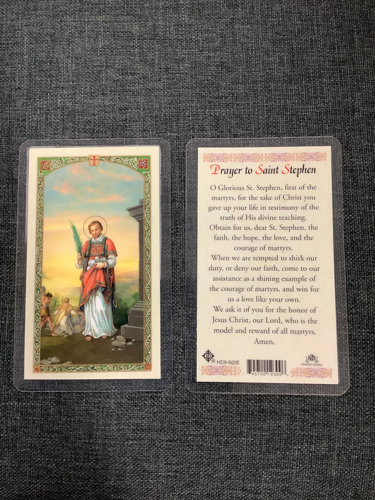 St. Stephen Prayer Card