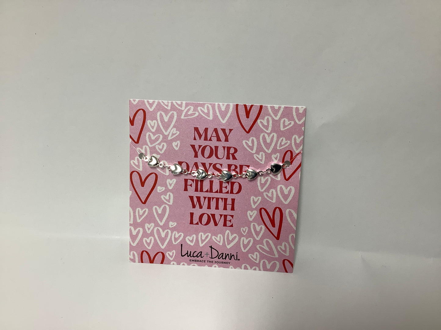 Puffed Heart Chain Bracelet