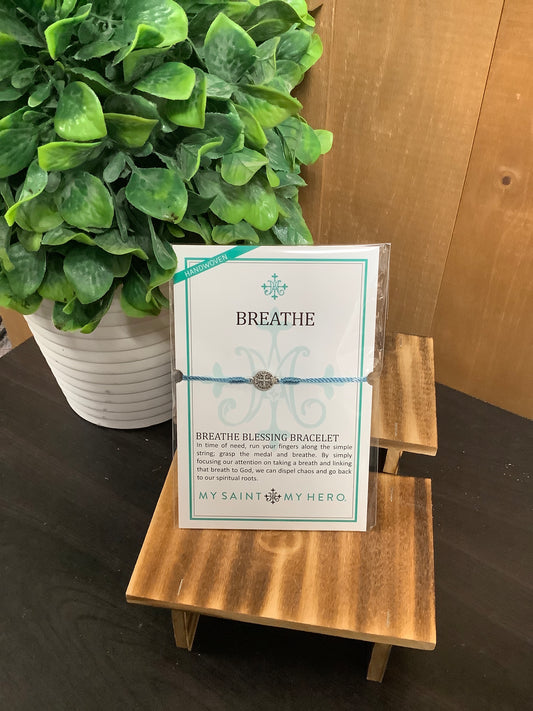 Breathe Blessing Bracelet - Denim/Silver