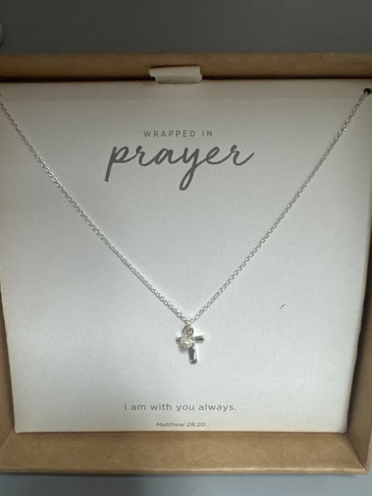 Dainty Cross Necklace - Silver
