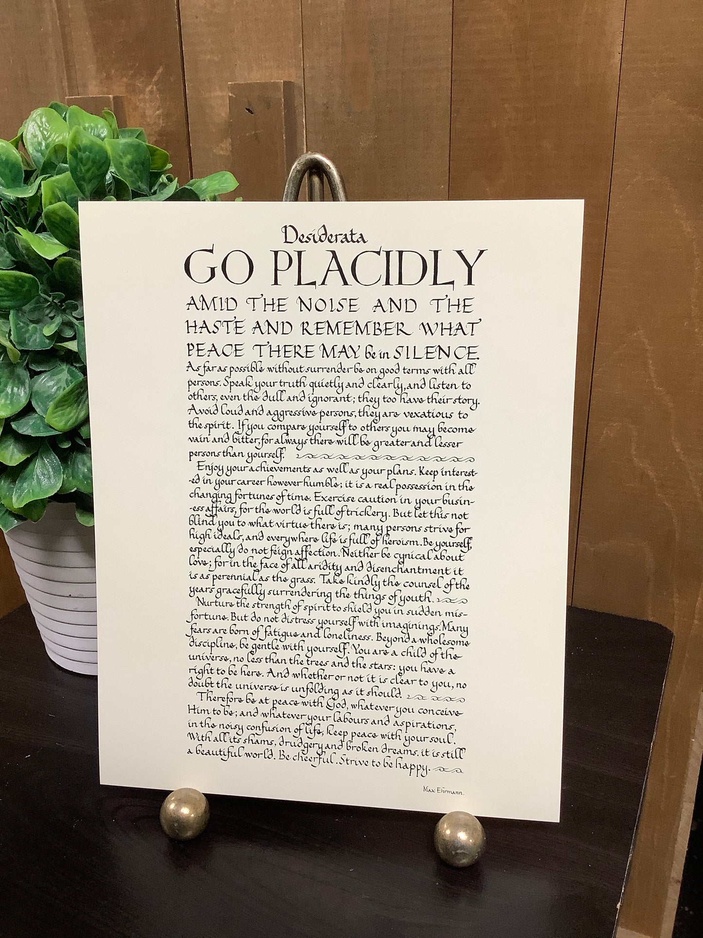 8x10 Print Desiderata