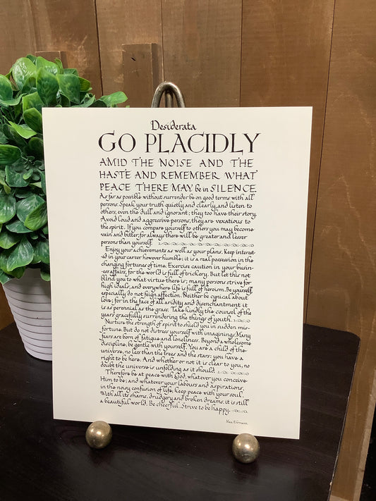 8x10 Print Desiderata