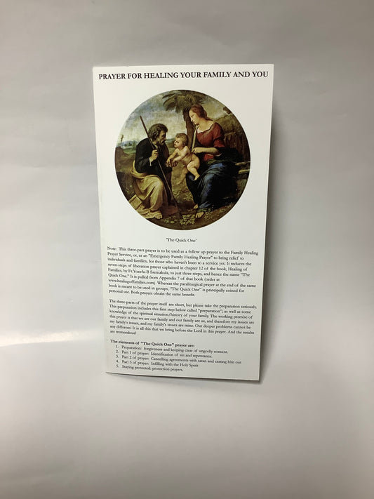 Prayer for Healing Your Family and You Pamphlet
