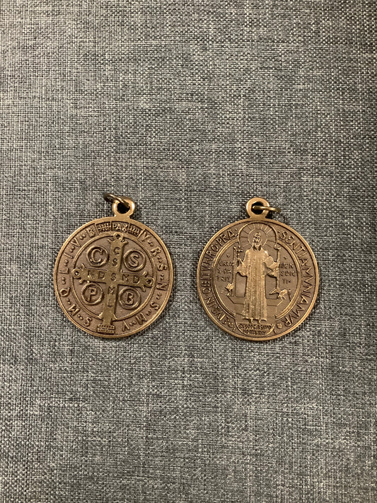 Large Bronze St. Benedict Medal