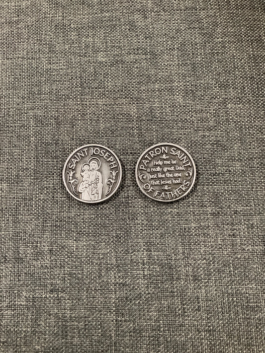 Pewter Pocket Token - St. Joseph