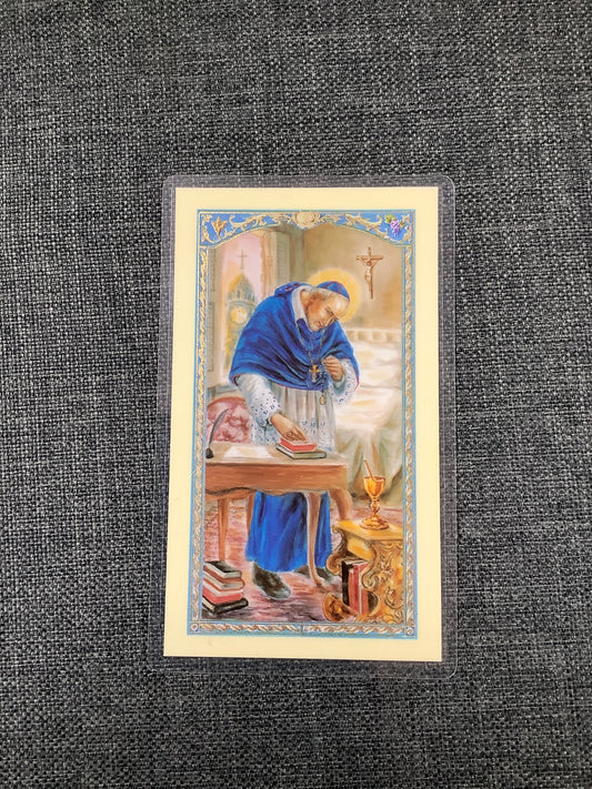 Prayer to St. Alphonsus, The Arthritis Saint Prayer Card