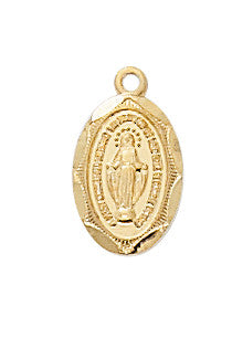 Gold over Sterling Miraculous Medal Baby