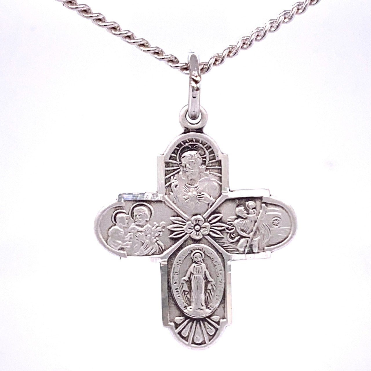Sterling Silver 4-Way Medal