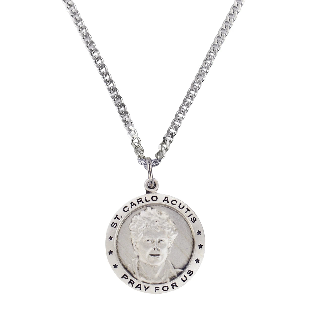 Sterling Silver Carlo Acutis Medal