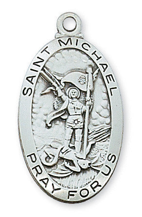 Sterling St. Michael Medal