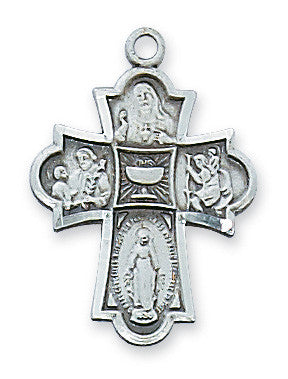 Sterling Silver 4-Way Chalice Medal