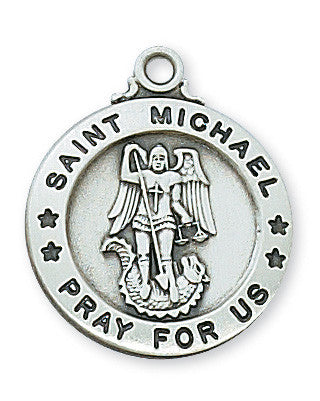 Sterling St. Michael Medal