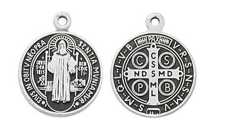 Sterling Silver St. Benedict Medal