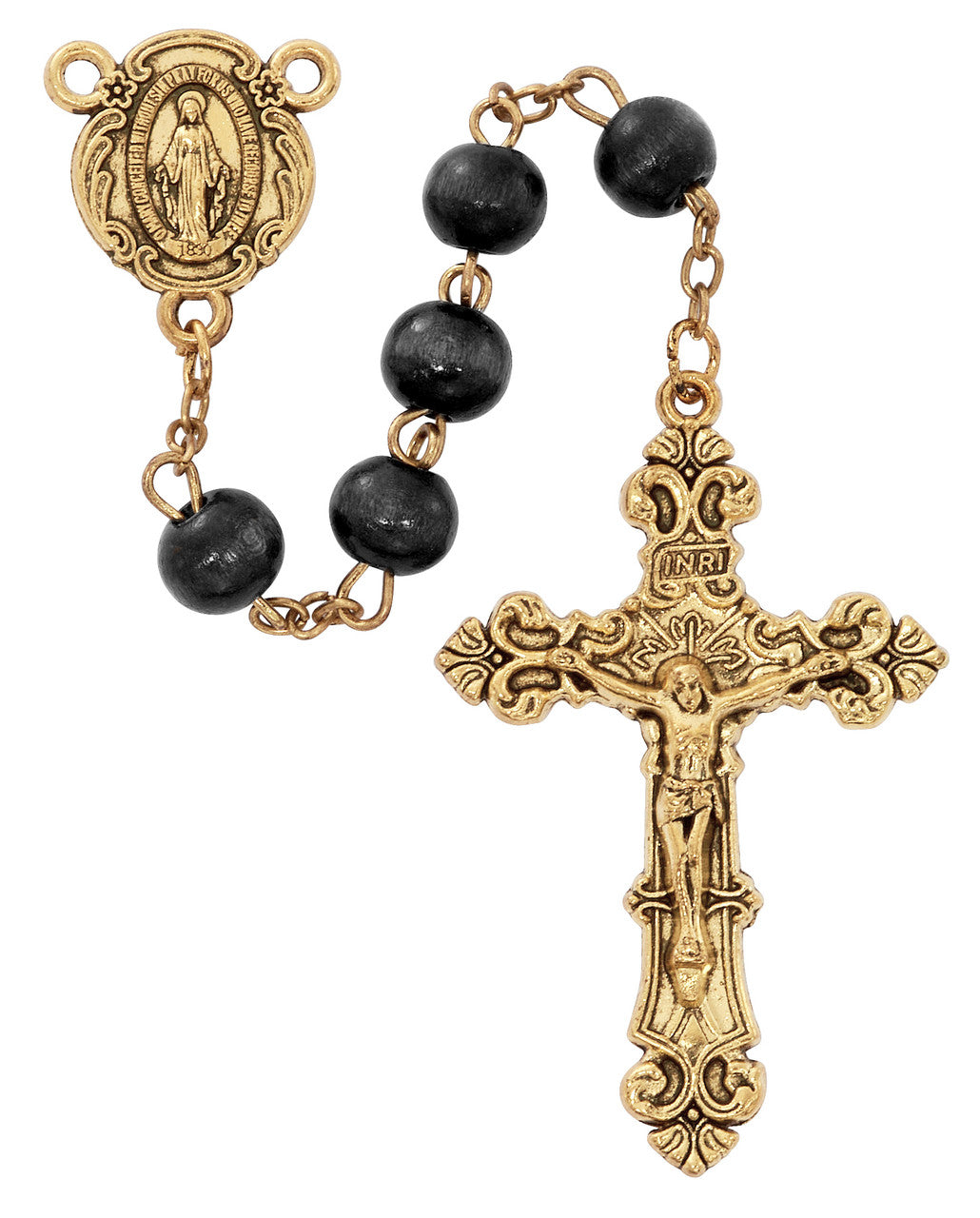 Black Wood Rosary
