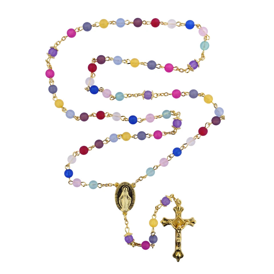6MM Multi Color Rosary