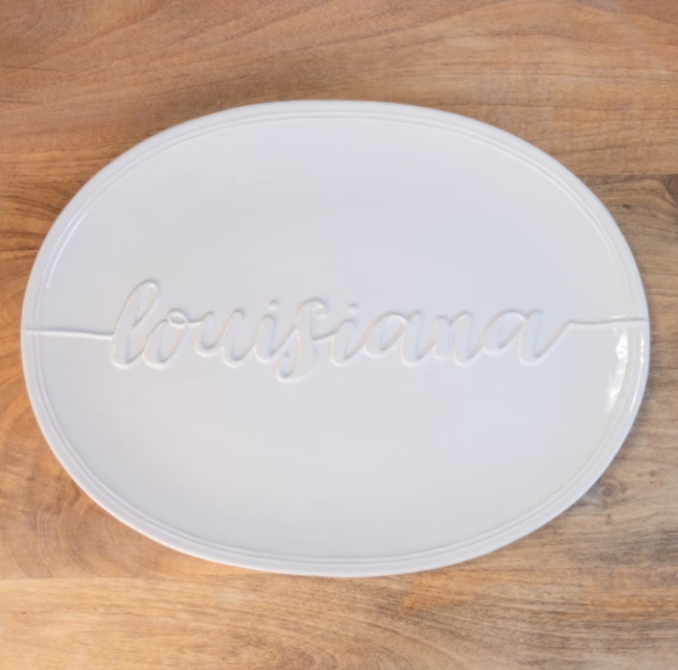 Louisiana Embossed Platter