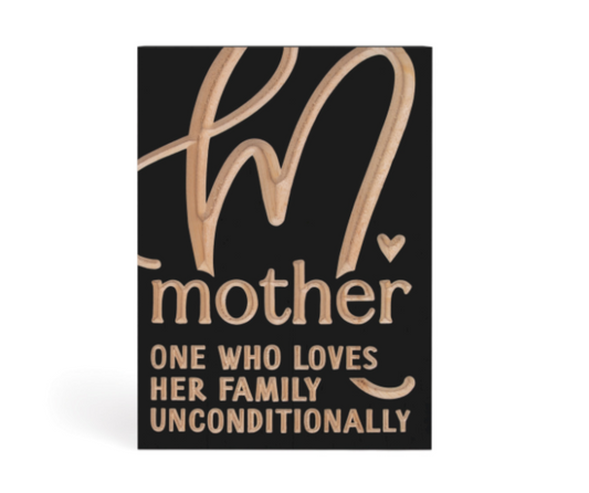 Word Block - Mother One Who Loves
