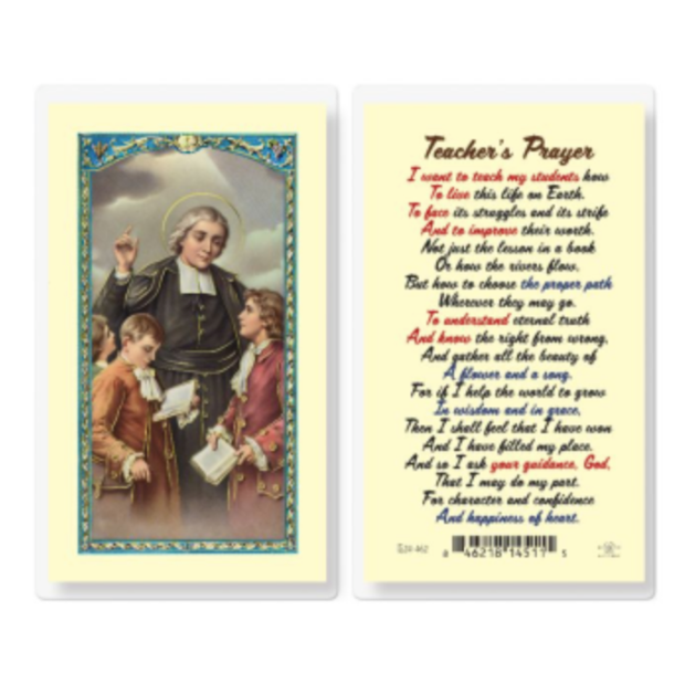 Laminated Prayer Card - A  Teacher's Prayer