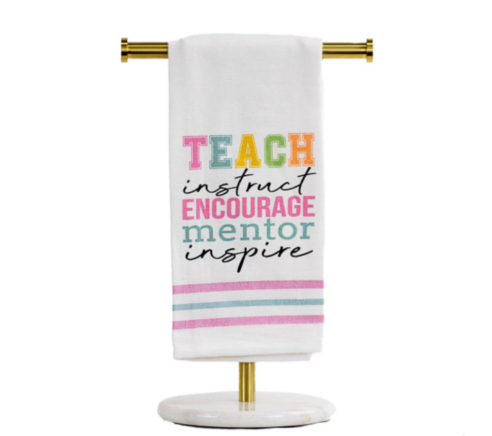 Teach Instruct Encourange Hand Towel