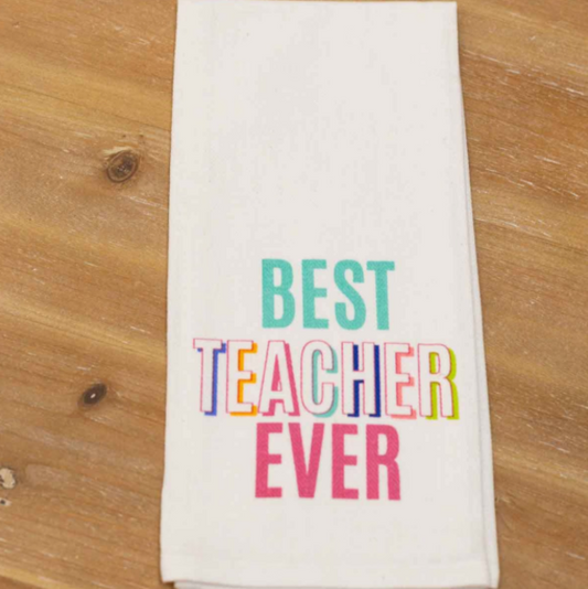Best Teacher Ever Hand Towel