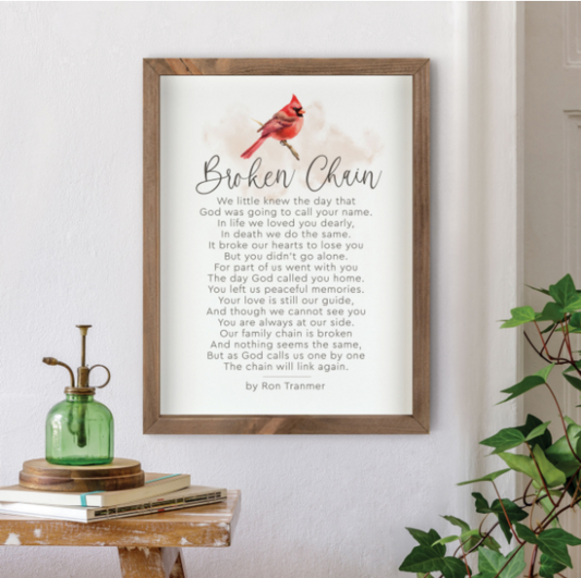 Framed Art - Broken Chain