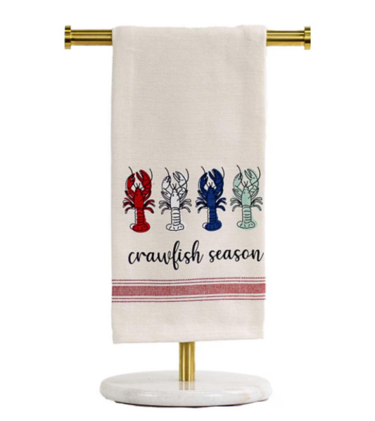 Crawfish Season Hand Towel