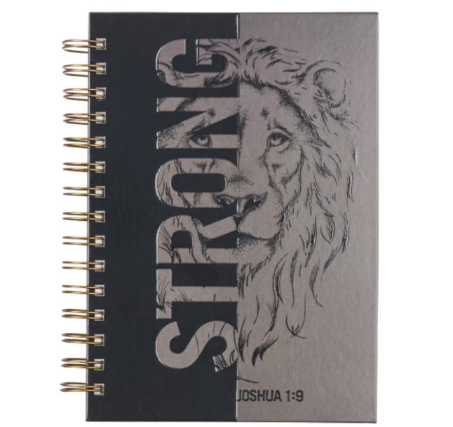 Wirebound Journal - Strong - Joshua 1:9