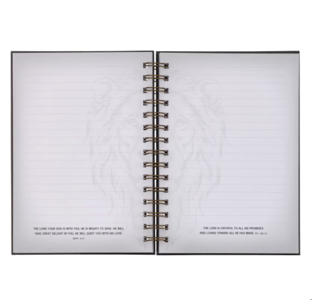 Wirebound Journal - Strong - Joshua 1:9