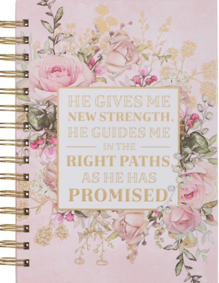 Wirebound Journal - He Gives Me New Strength