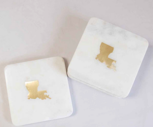 Louisiana Marble Coasters