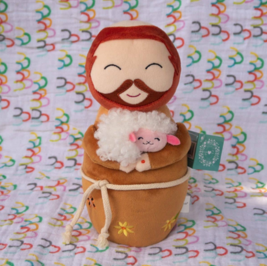 Saint Francis of Assisi Shining Light Plush Doll