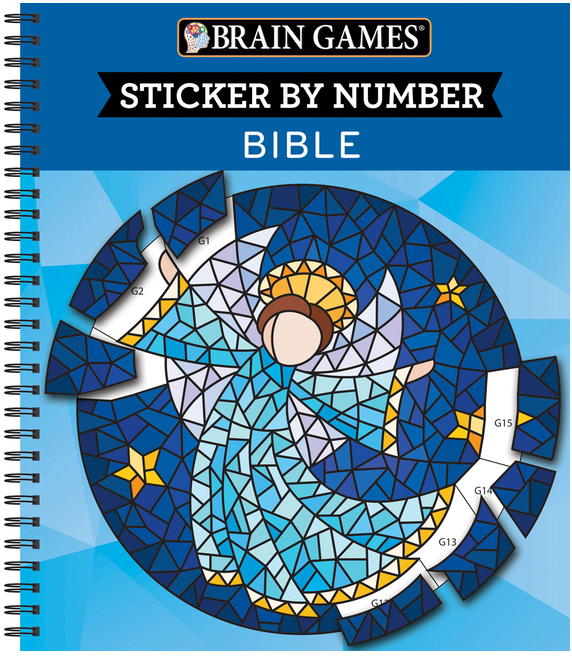 Brain Games - Sticker by Number: Bible