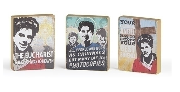Carlo Acutis Wood Blocks, Assorted
