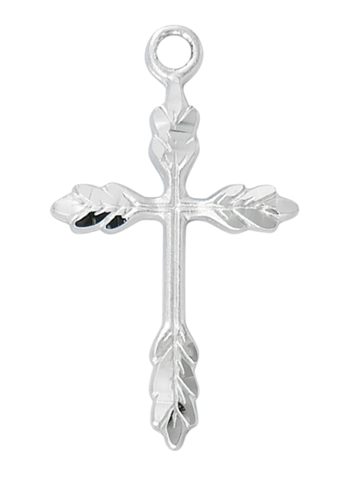 Sterling Silver Wheat Cross