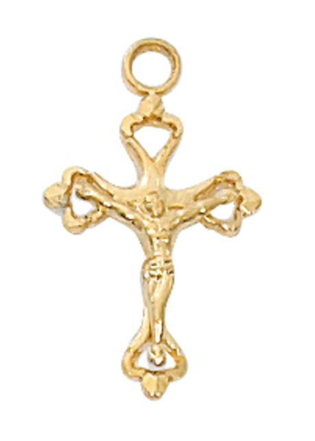 Gold Over Sterling Crucifix
