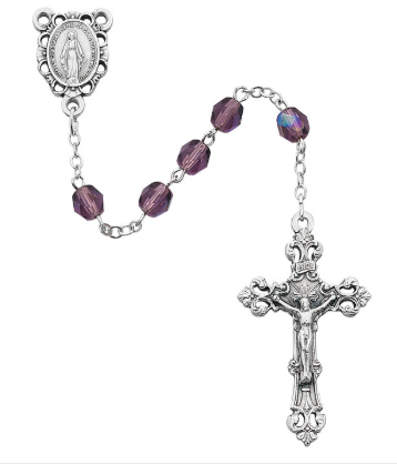 February/Dark Amethyst Rosary