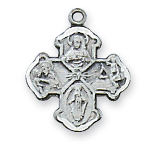 Sterling 4 Way Baby Medal