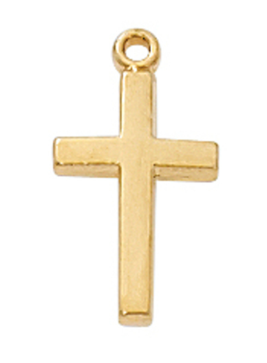 Gold Over Sterling Baby Cross