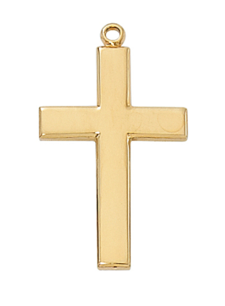 Gold Over Sterling Silver Cross